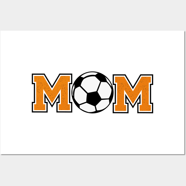 Soccer Mom Orange Wall Art by capesandrollerskates 